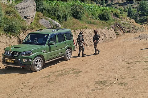 Security personnel during an anti-terror operation